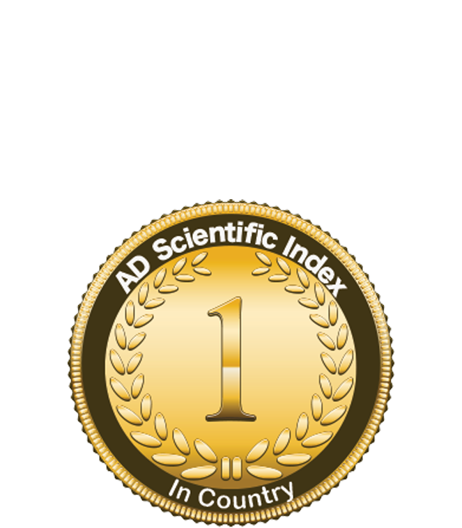 World Scientist and University Rankings -AD Scientific Index - 20