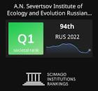 A.N. Severtsov Institute of Ecology and Evolution Russian Academy of Sciences