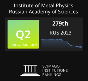 Institute of Metal Physics Russian Academy of Sciences